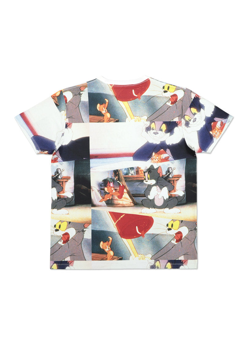 Tom and Jerry Multi Pattern Short Sleeve Tee B (Tom and Jerry_Dynamite)