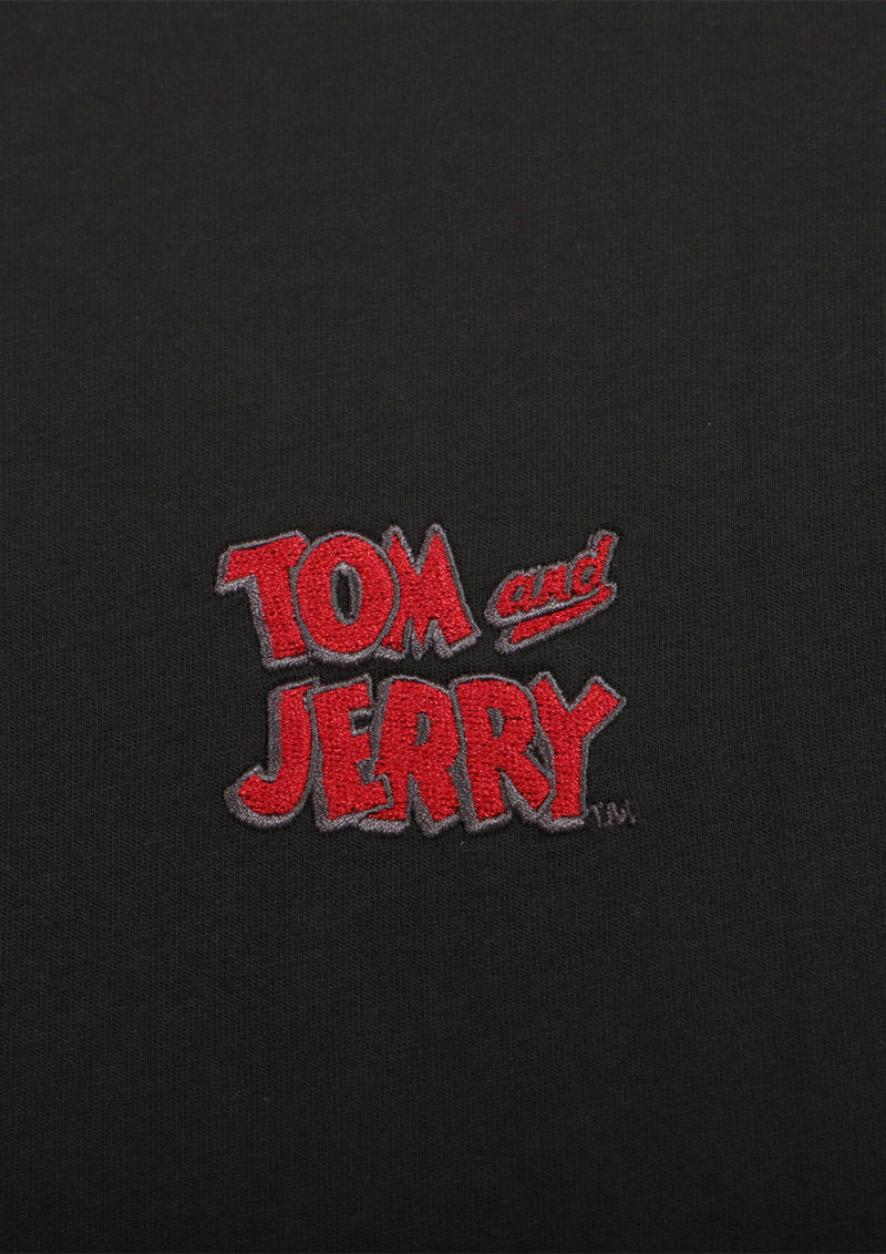 Tom and Jerry Back Multi Pattern Short Sleeve Tee (Tom and Jerry_Tom and Jerry)