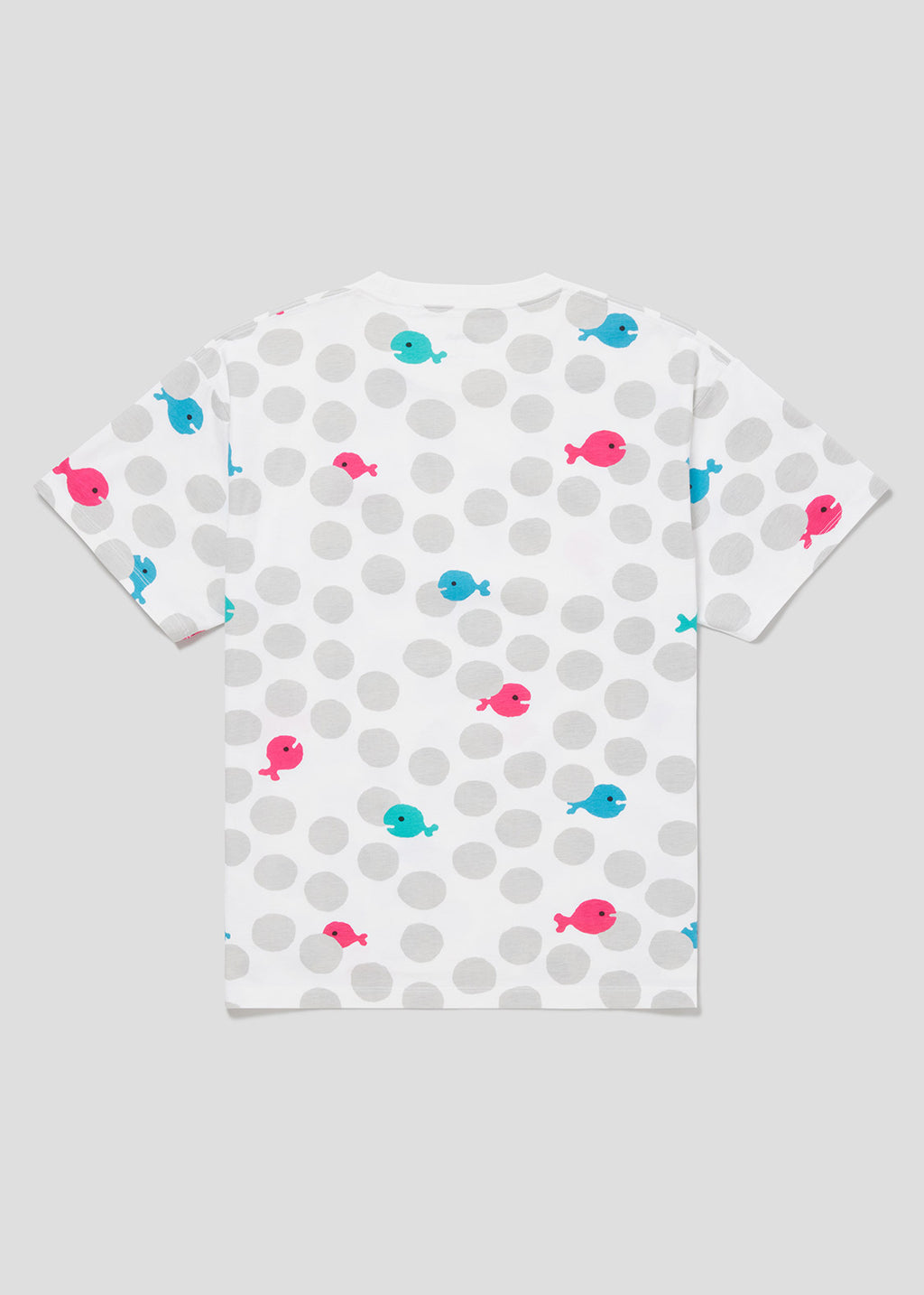 Taro Gomi Big Silhouette Short Sleeve Tee (Taro Gomi_Kingyo ga Nigeta Dot Pattern)
