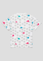 Taro Gomi Big Silhouette Short Sleeve Tee (Taro Gomi_Kingyo ga Nigeta Dot Pattern)