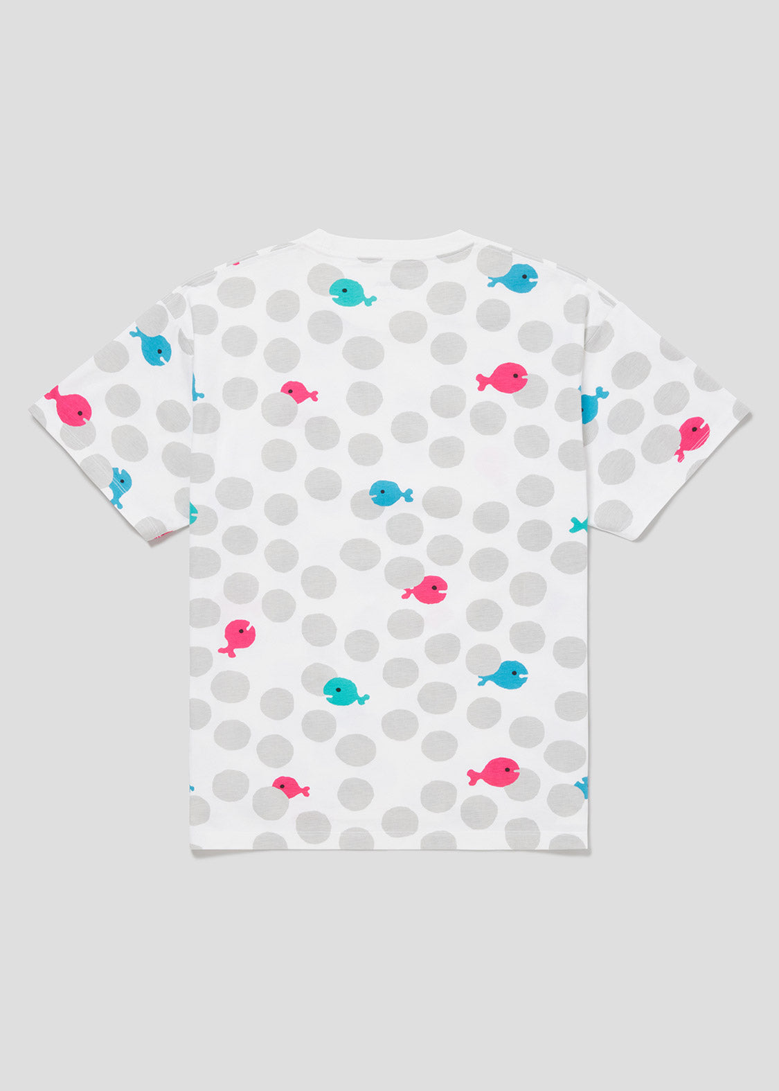 Taro Gomi Big Silhouette Short Sleeve Tee (Taro Gomi_Kingyo ga Nigeta Dot Pattern)