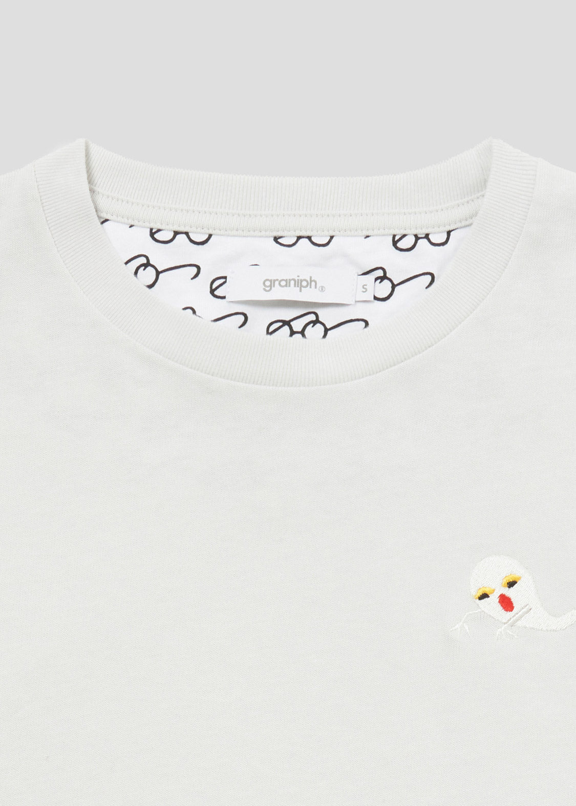 Keiko Sena Big Silhouette Half Sleeve Tee (Keiko Sena_Ghost Embroidery)