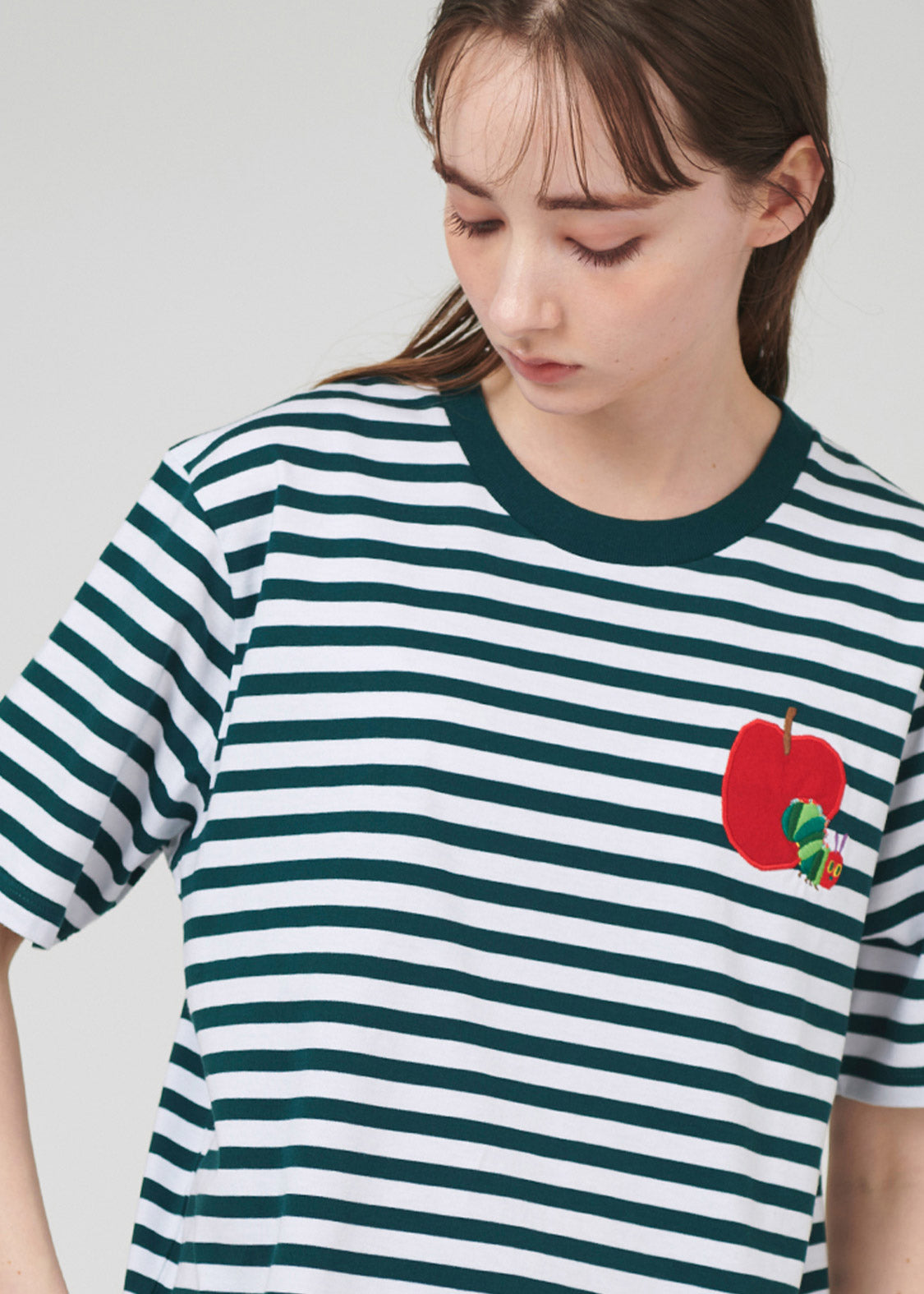 Eric Carle  Regular Fit Short Sleeve Tee (Eric Carle_Red Apple Embroidery)