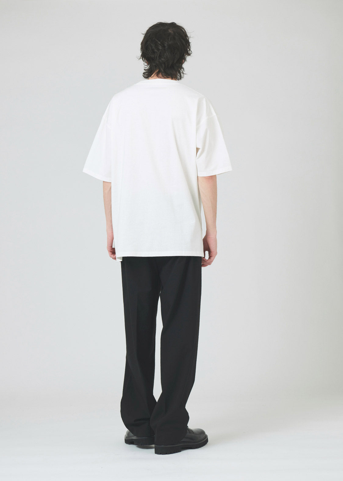 Fabric combination Big Silhouette Short Sleeve Tee (Nagasugiru Inu)