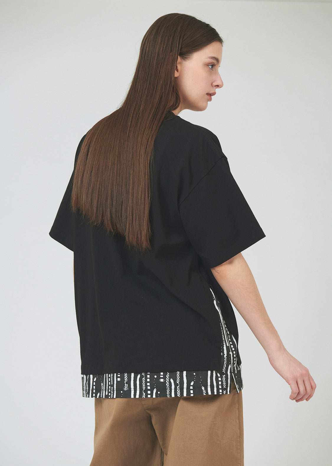 Layered Big Silhouette Short Sleeve Tee (Chin-Anago)