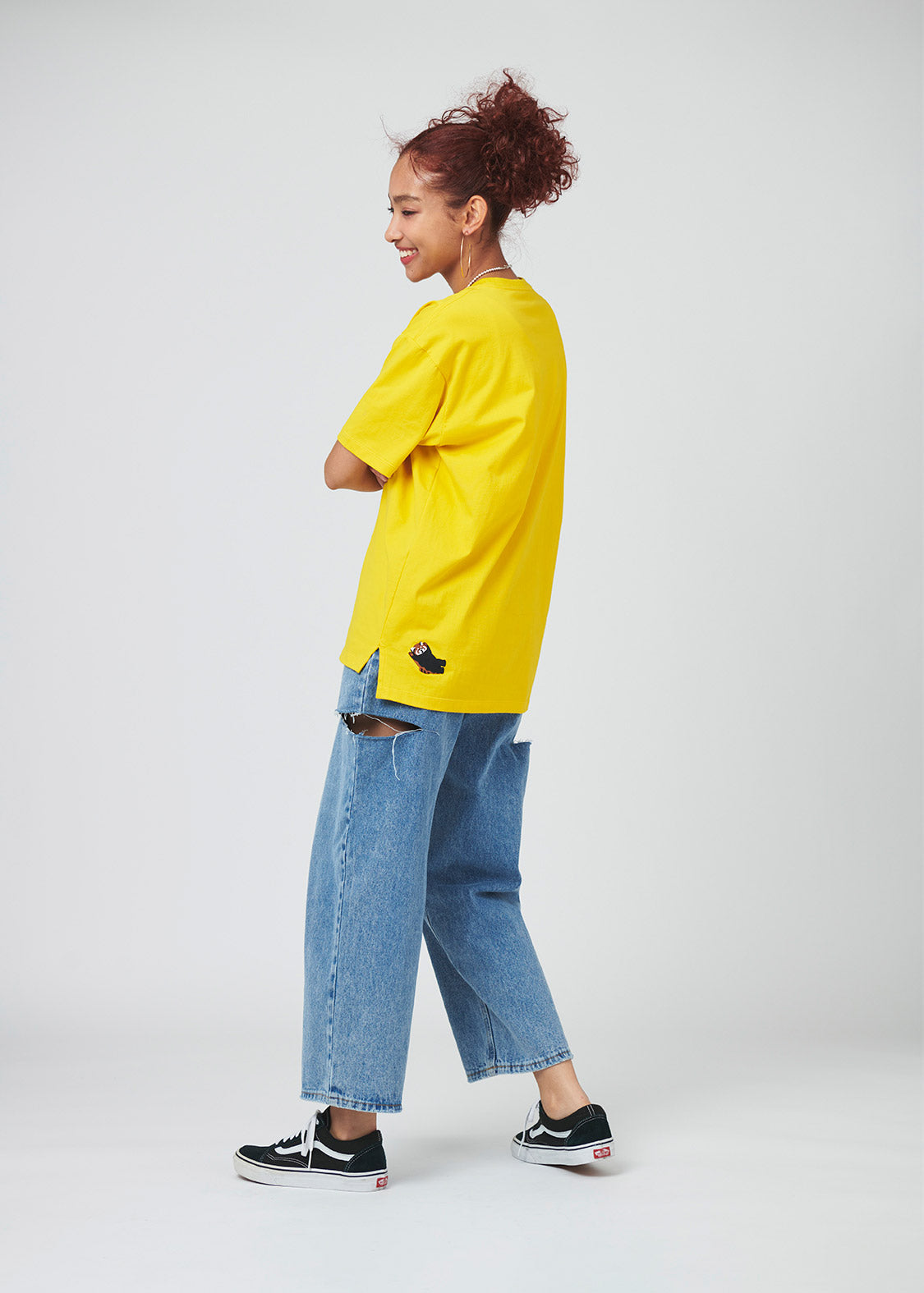 Loose Fit Short Sleeve Tee (Threat Red Panda)