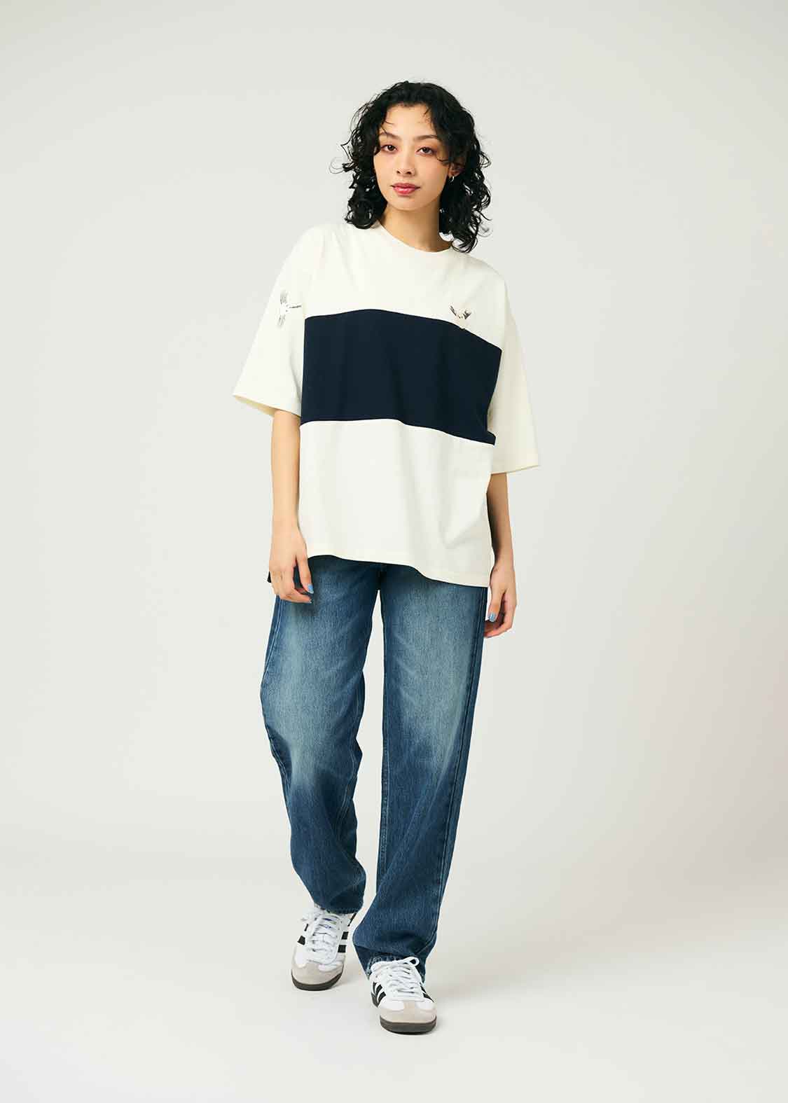 Big Silhouette Half Sleeve Tee (Shimaenaga 2)