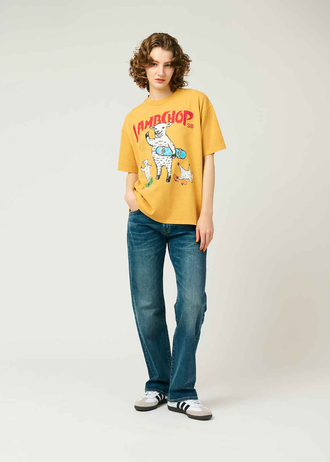 Pigment Big Silhouette Short Sleeve Tee (Lamb Chop Skate)