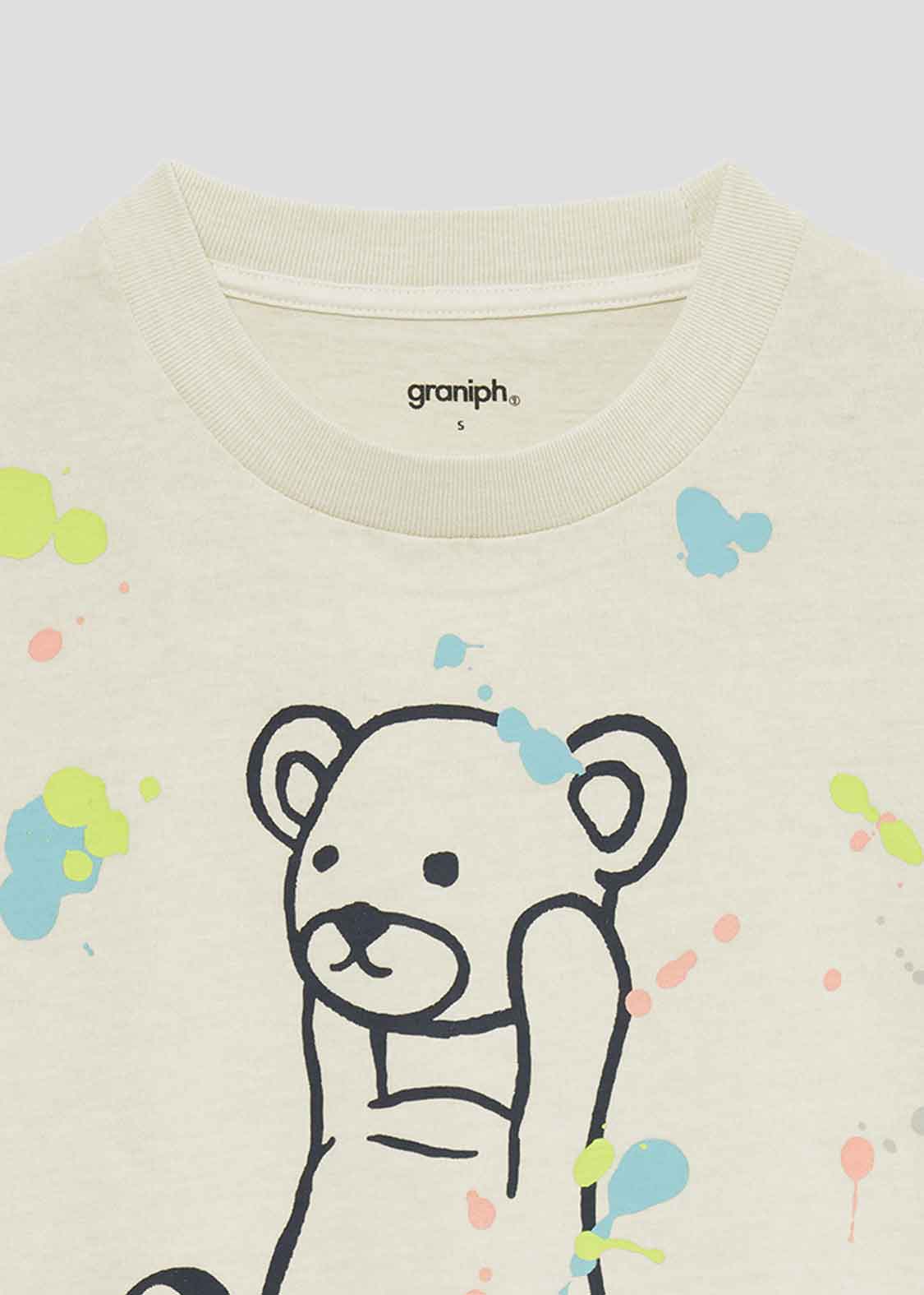 Pigment Big Silhouette Short Sleeve Tee (Dripping Control Bear)