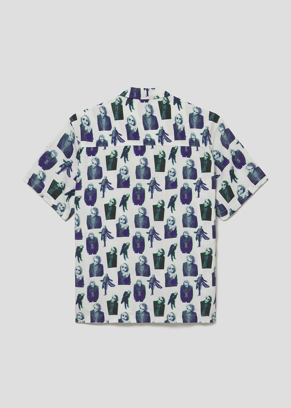 Batman Open Collar Short Sleeve Shirt (Batman_The Joker Pattern)