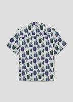 Batman Open Collar Short Sleeve Shirt (Batman_The Joker Pattern)