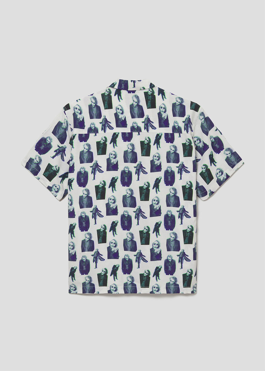 Batman Open Collar Short Sleeve Shirt (Batman_The Joker Pattern)