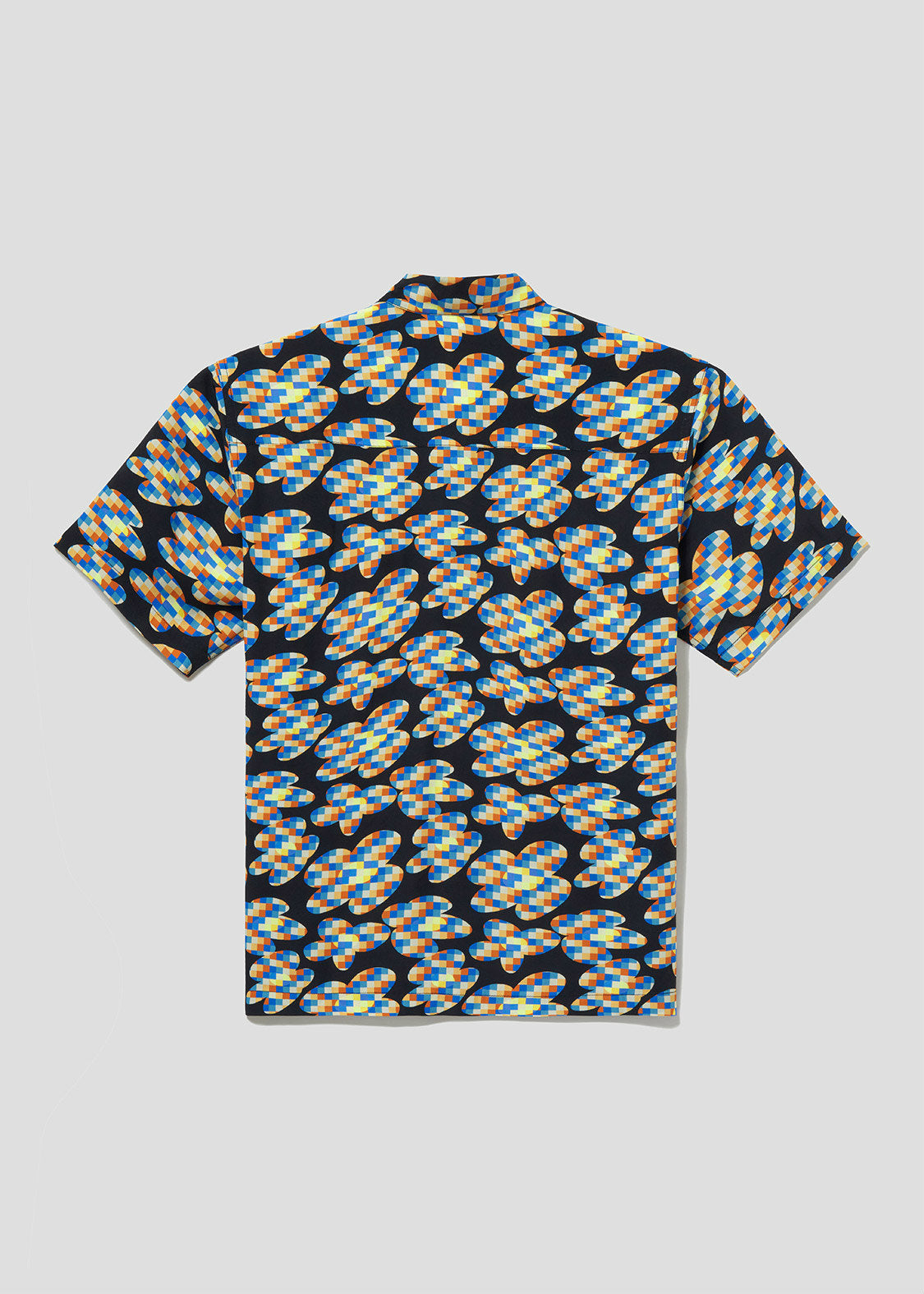 Big Silhouette Short Sleeve Shirt (Pixelized Flower)