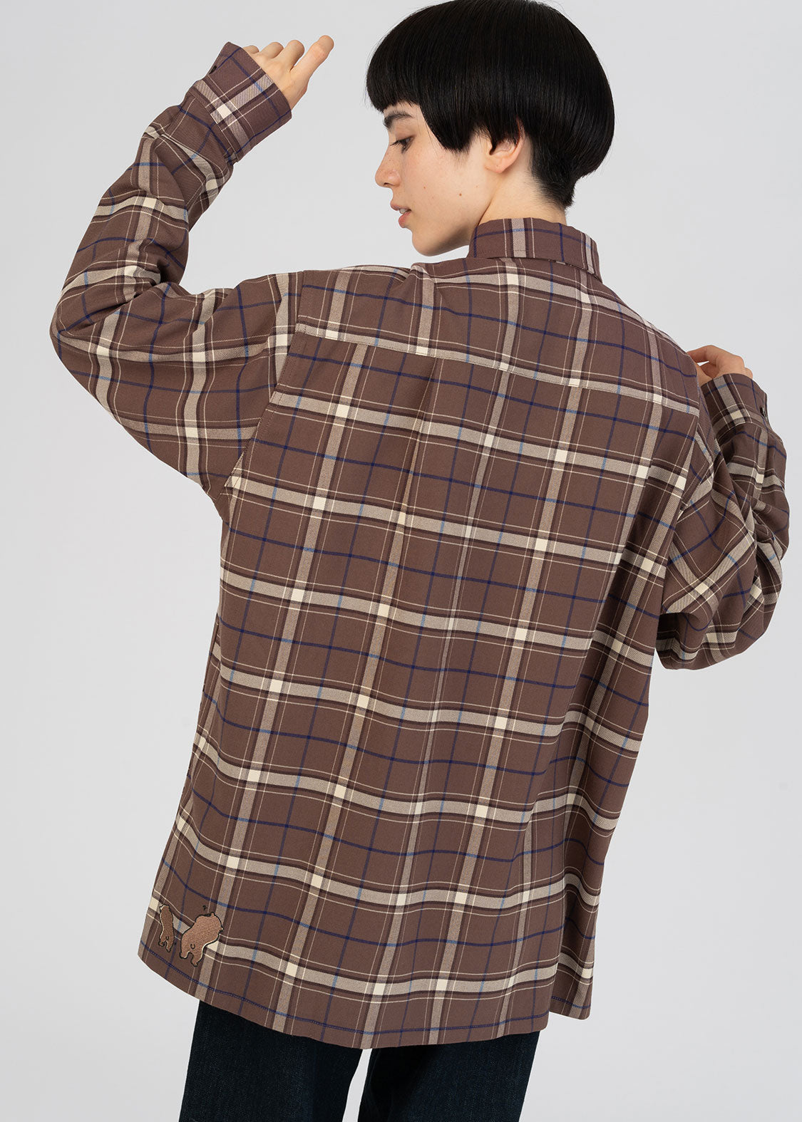 Double Pocket Long Sleeve Shirt (Inai Inai Bear)