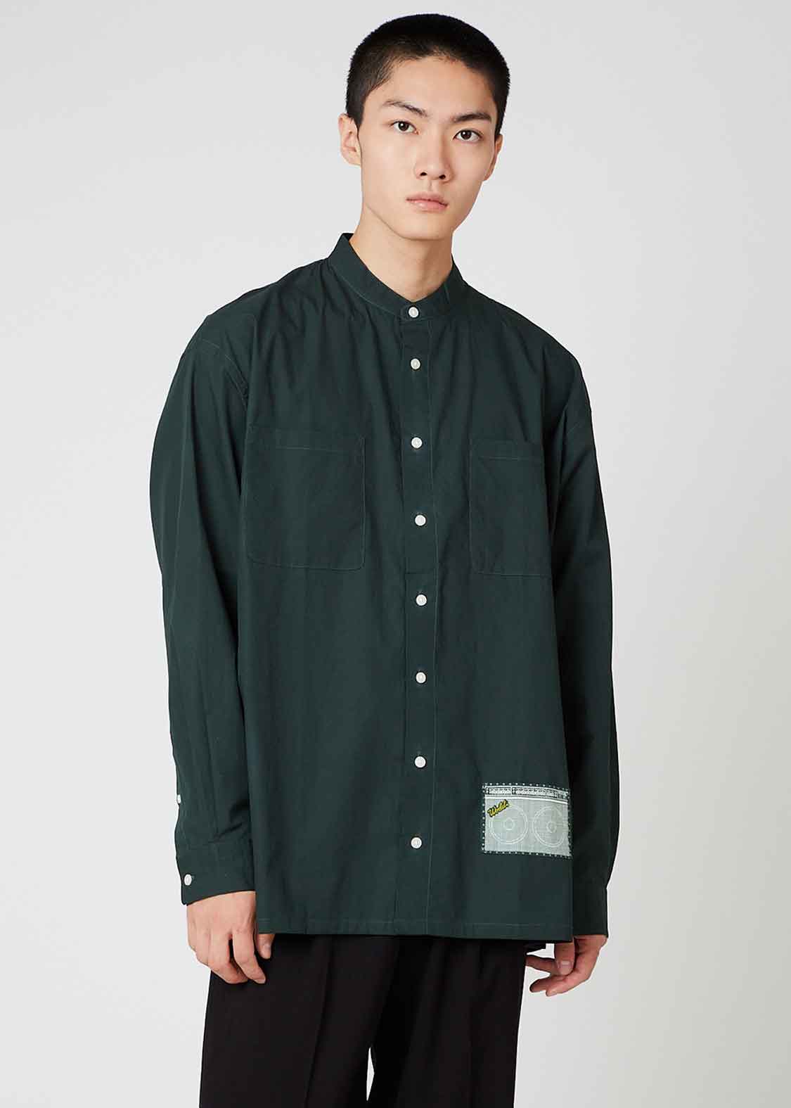 Yusuke Nakamura Stand Collar Long Sleeve Shirt (Yusuke Nakamura_Chinatown style)
