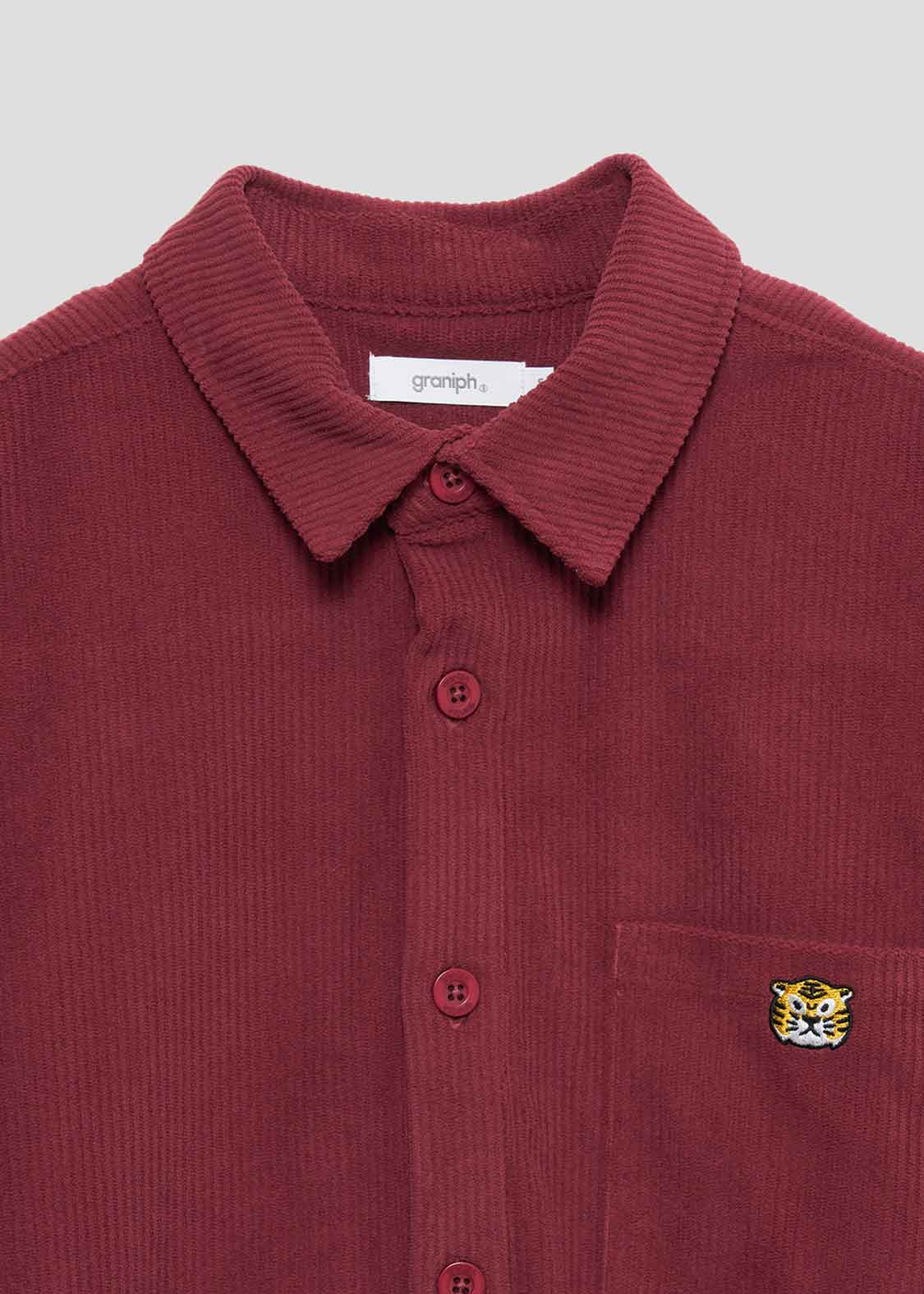 Corduroy Long Sleeve Shirt (Awesome Tiger)