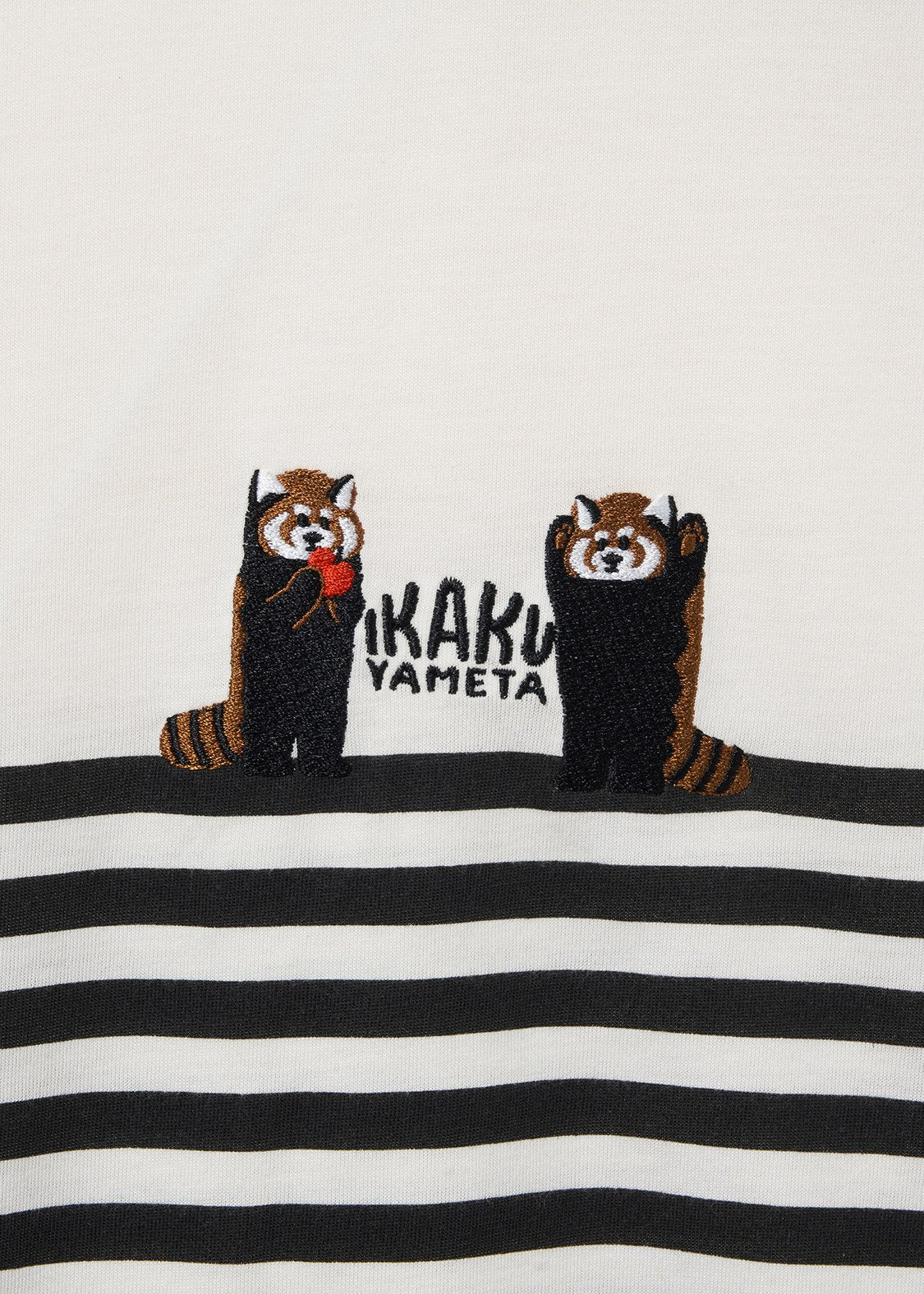 Embroidery Short Sleeve Tee (Threat Red Panda 3)