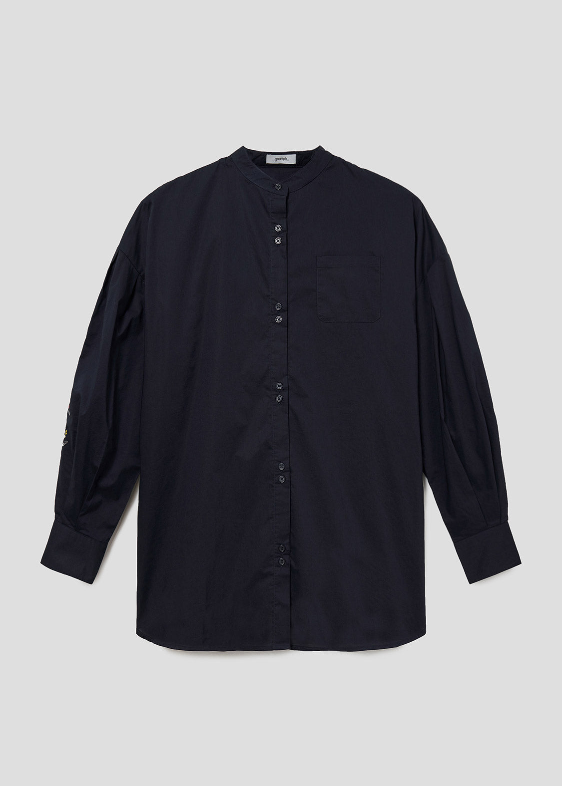Embroidery Long Sleeve Shirt (Warm Forest)
