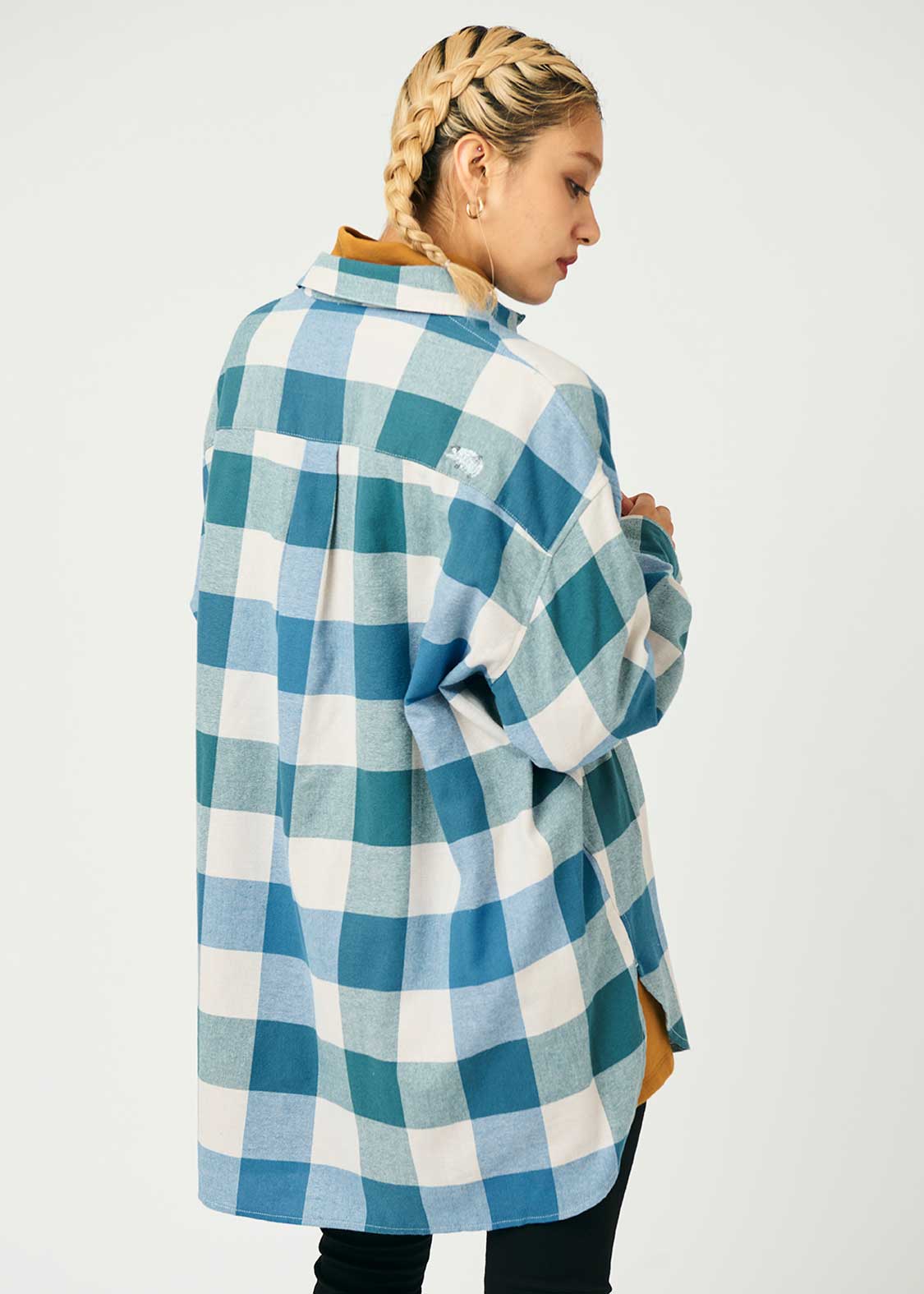 Loose Fit Long Sleeve Nel Shirt (Fluffy Penguin)