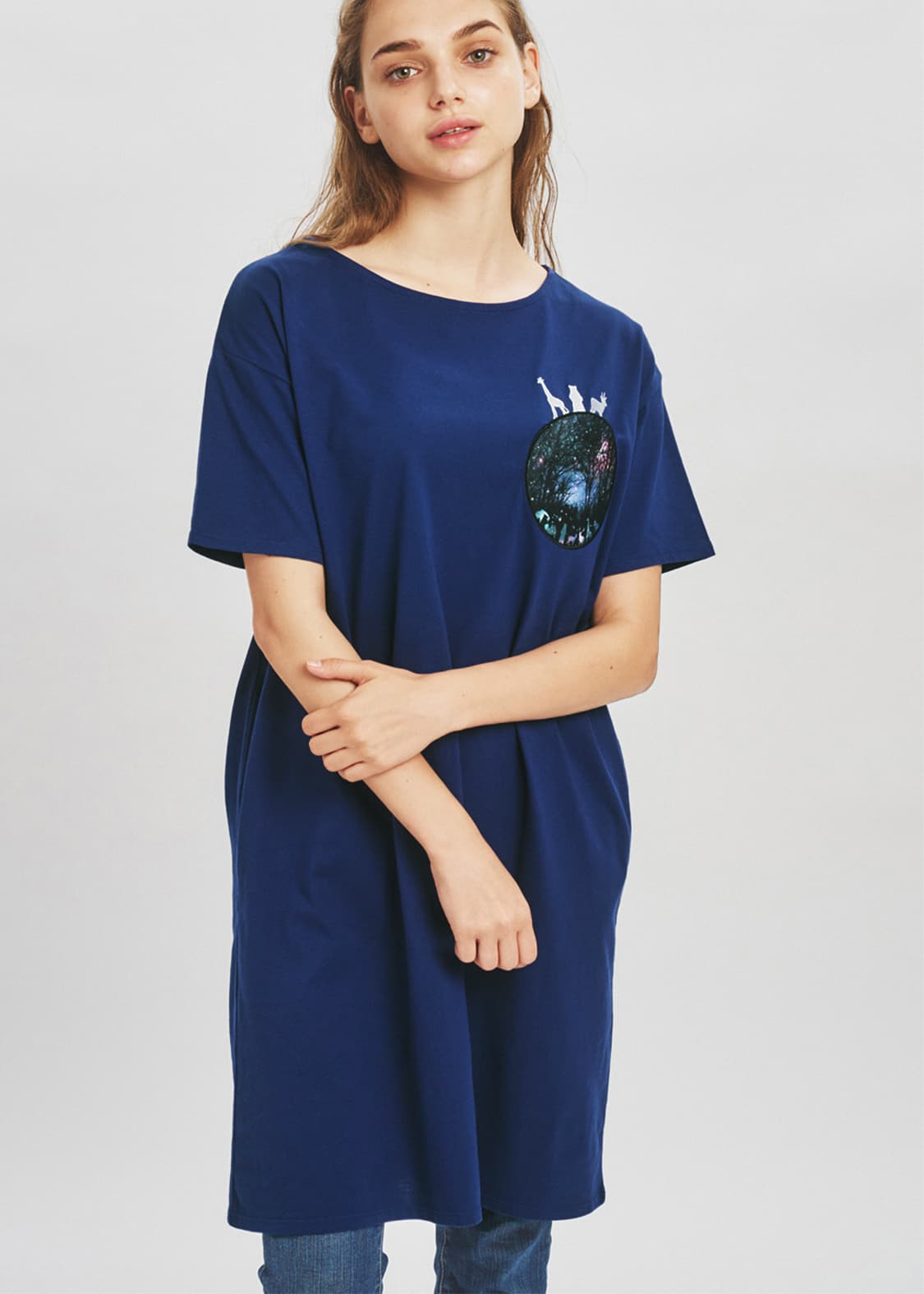 Short Sleeve One-Piece (Space Forest)