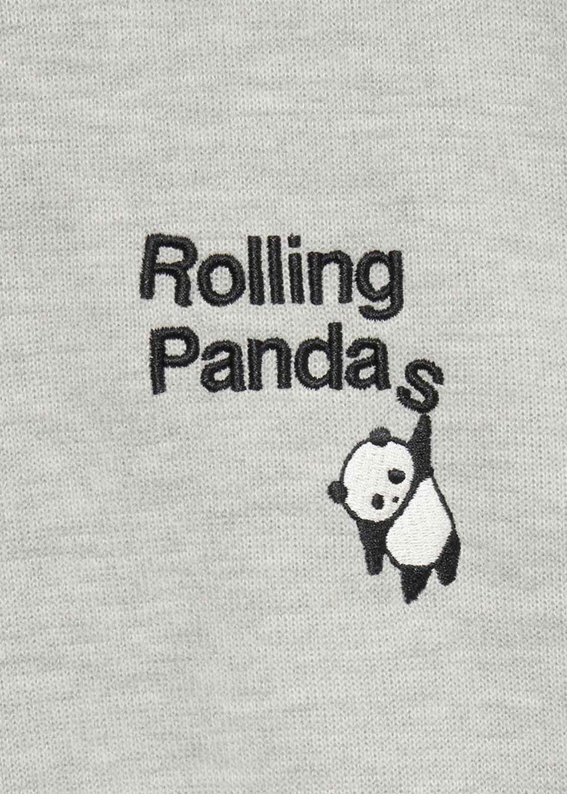 High Neck Long Sleeve Sweat (Rolling Pandas 2)