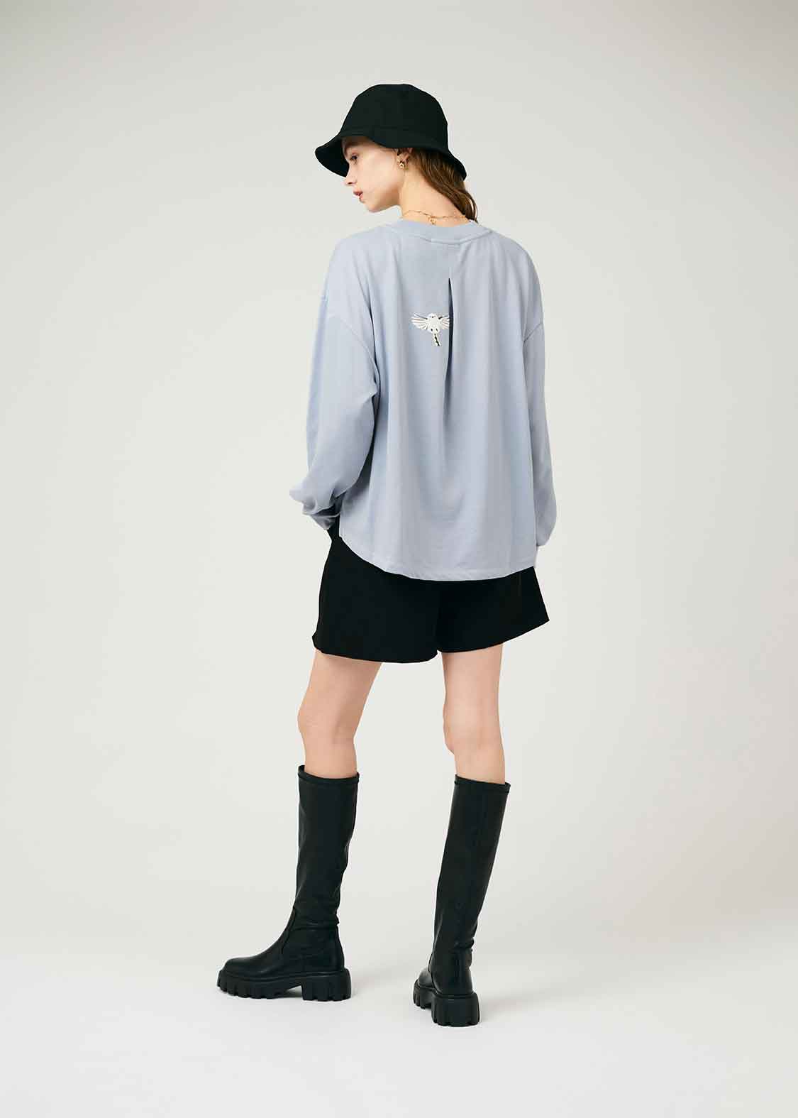 Flare Long Sleeve Sweat (Shimaenaga)