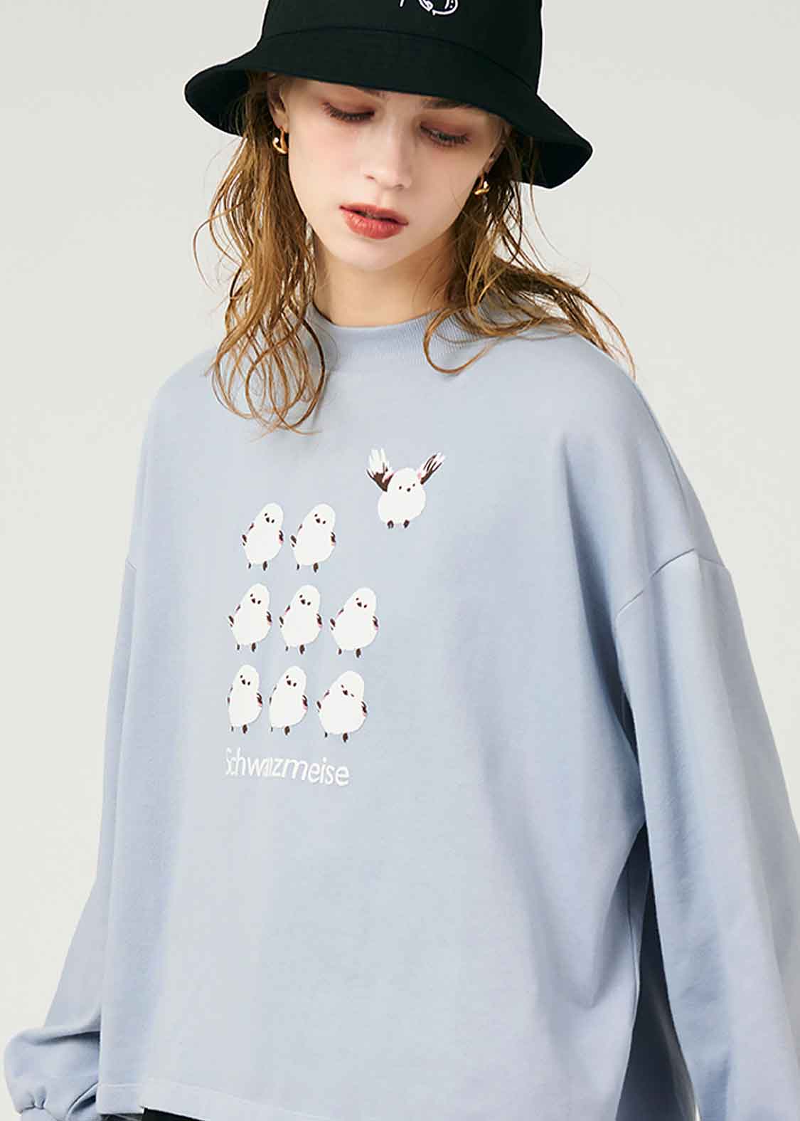 Flare Long Sleeve Sweat (Shimaenaga)