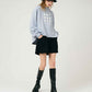 Flare Long Sleeve Sweat (Shimaenaga)