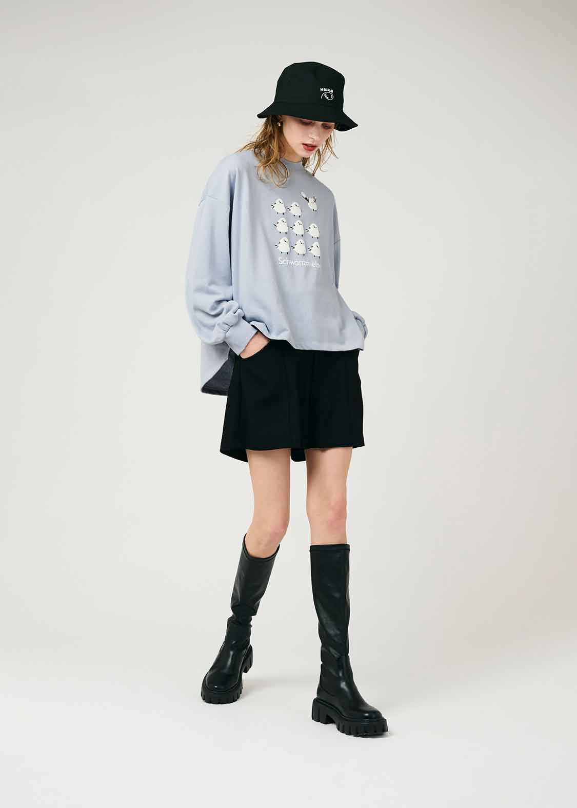 Flare Long Sleeve Sweat (Shimaenaga)