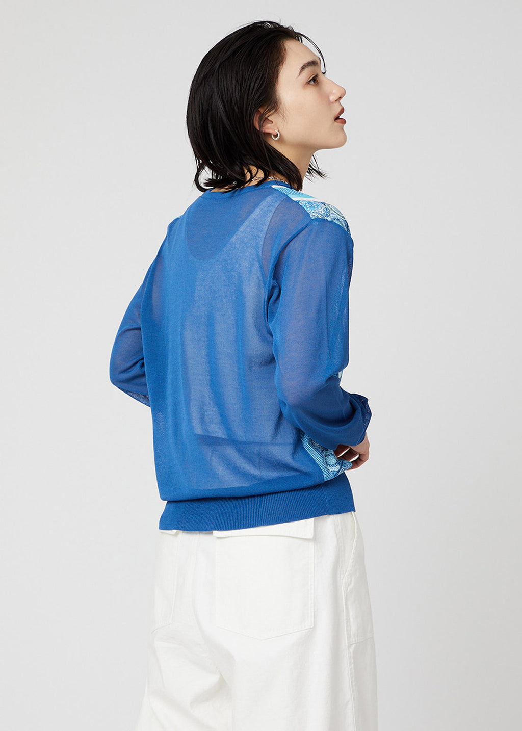Sheer Long Sleeve Cardigan (Nostalgic Pottery)