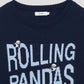 Compact Short Sleeve Knit Tee (Rolling Pandas)