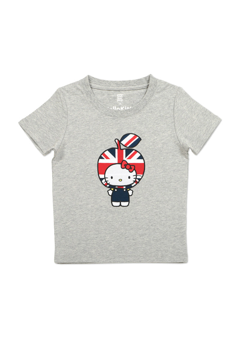 Sanrio characters Short Sleeve Tee B (Sanrio characters_Hello Kitty British Apple)
