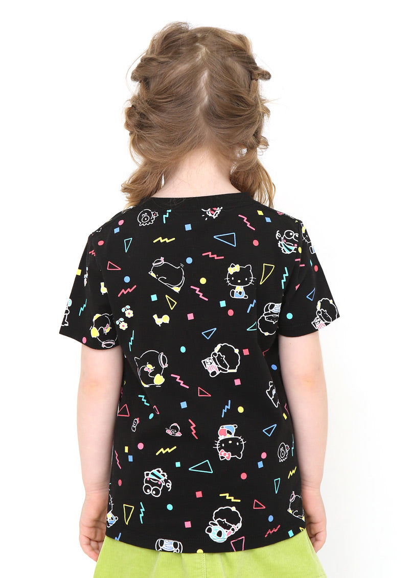 Sanrio characters Short Sleeve Tee (Sanrio characters_Neon Pattern)