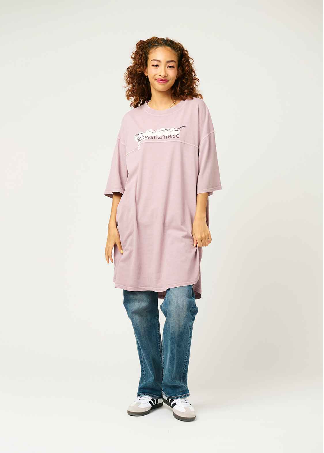 Pigment Tee One-Piece  (Shimaenaga)