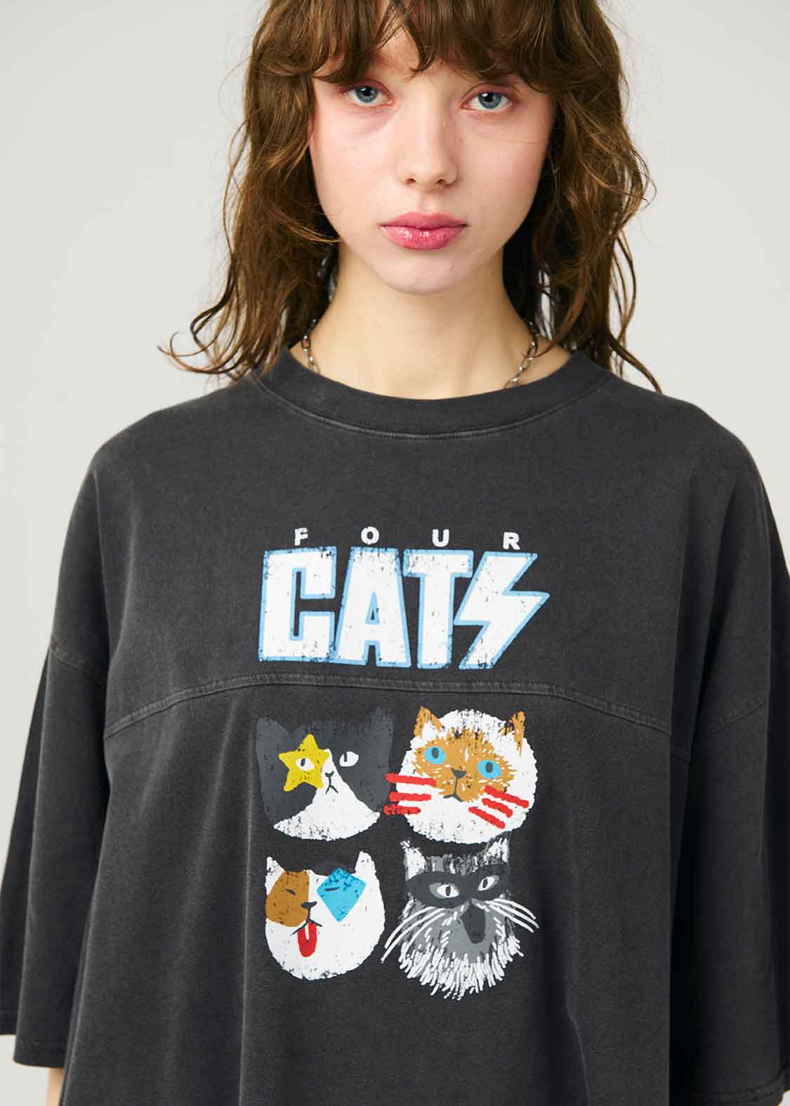 Pigment Tee One-Piece  (THE FOUR CATS)