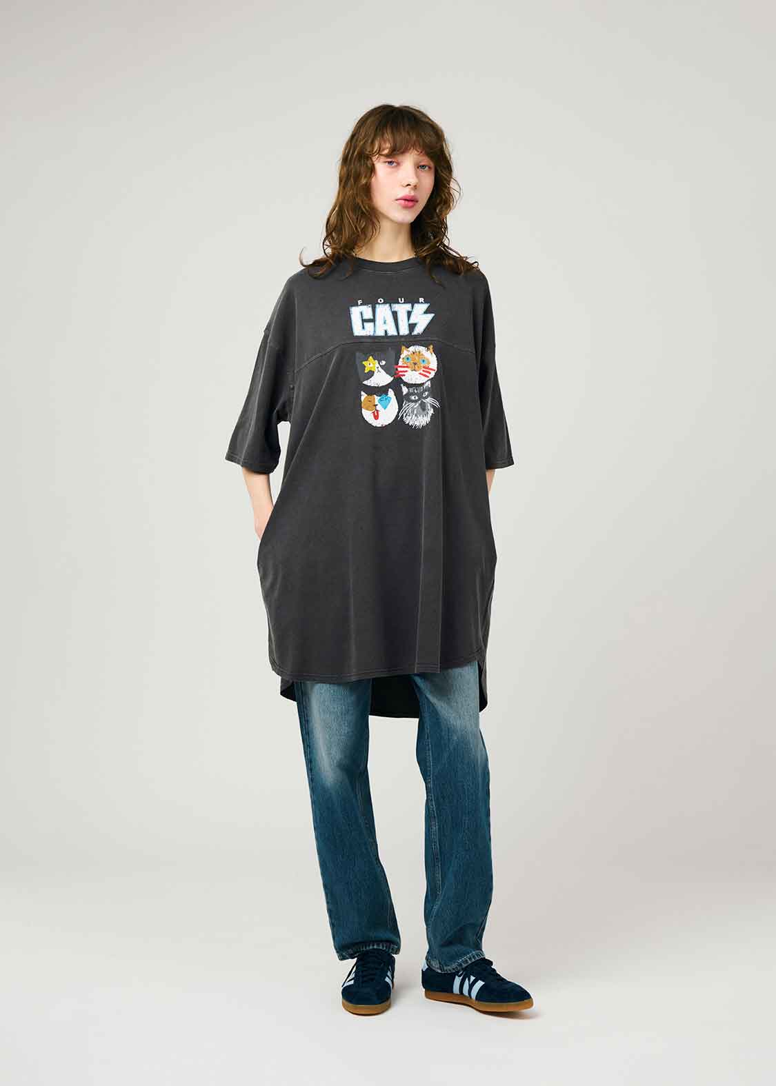 Pigment Tee One-Piece  (THE FOUR CATS)