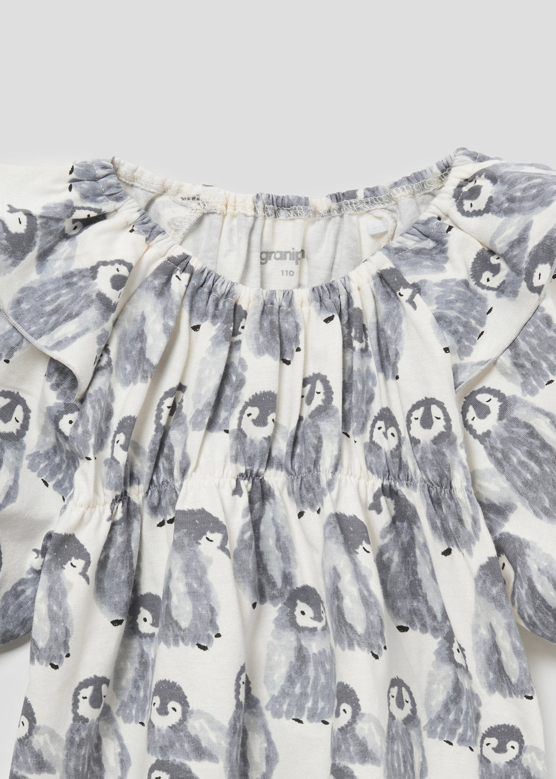 Multi Pattern Short Sleeve Tunic (Fluffy Penguins)