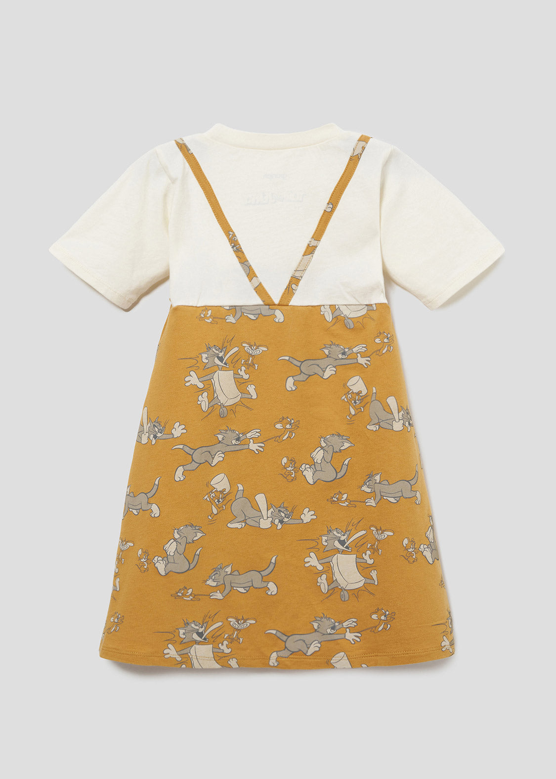 Tom and Jerry Layered Short Sleeve One-Piece (Tom and Jerry_Tom and Jerry Pattern)