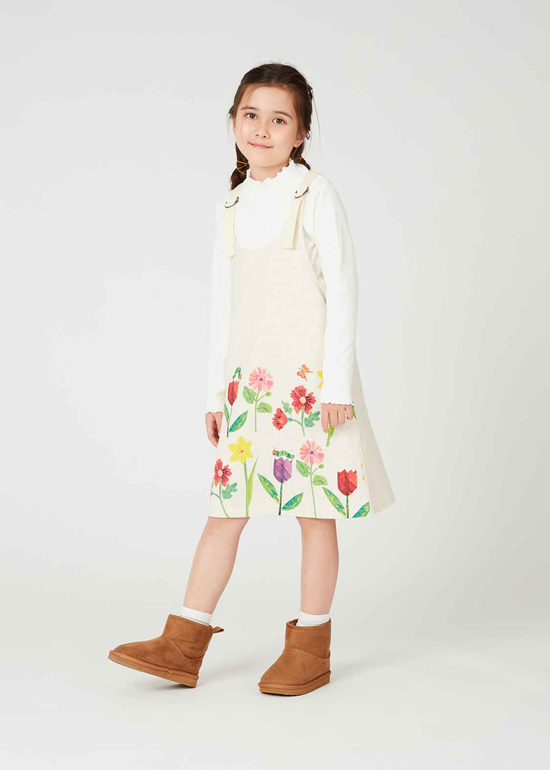 Eric Carle A Line Jumper Skirt (Eric Carle_Flowers) - Kids