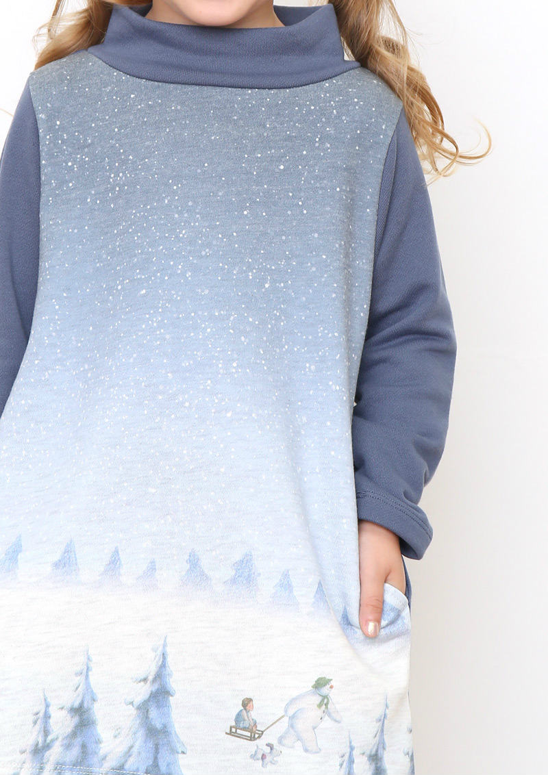 The Snowman Short Long Sleeve Sweat One-Piece (The Snowman_Snow Forest)