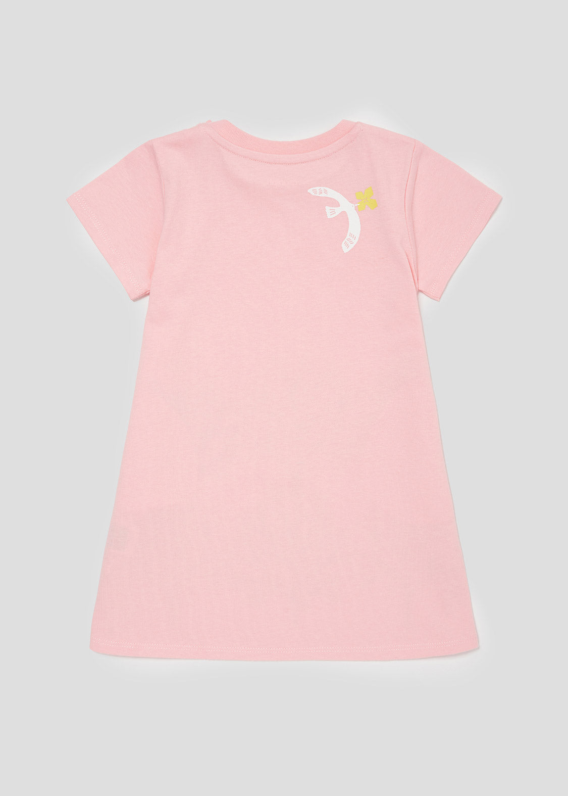 A Line Short Sleeve One-Piece  (Birds Taking Flowers) - Baby