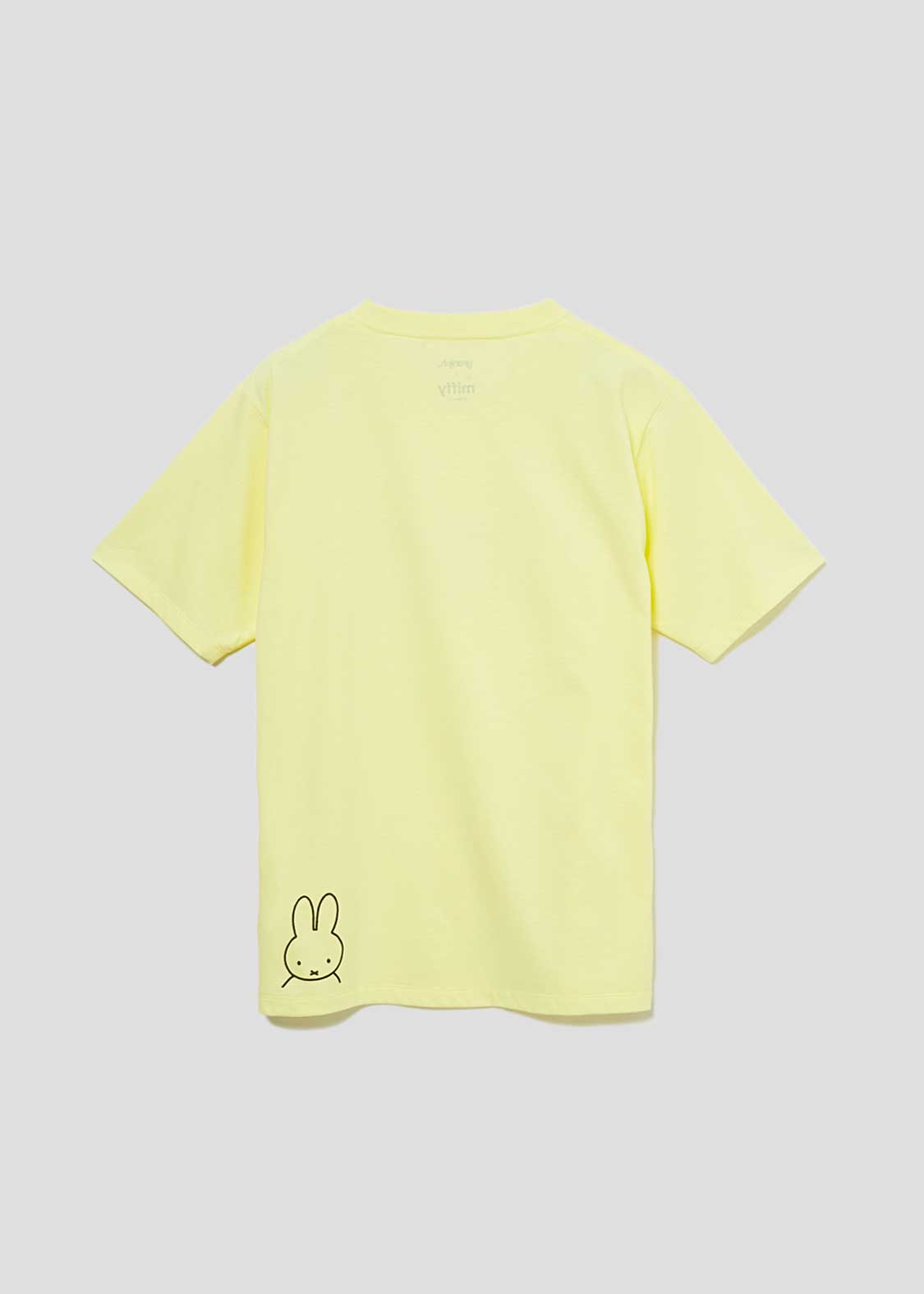 miffy Short Sleeve Tee (miffy_miffy Face line) Light Yellow