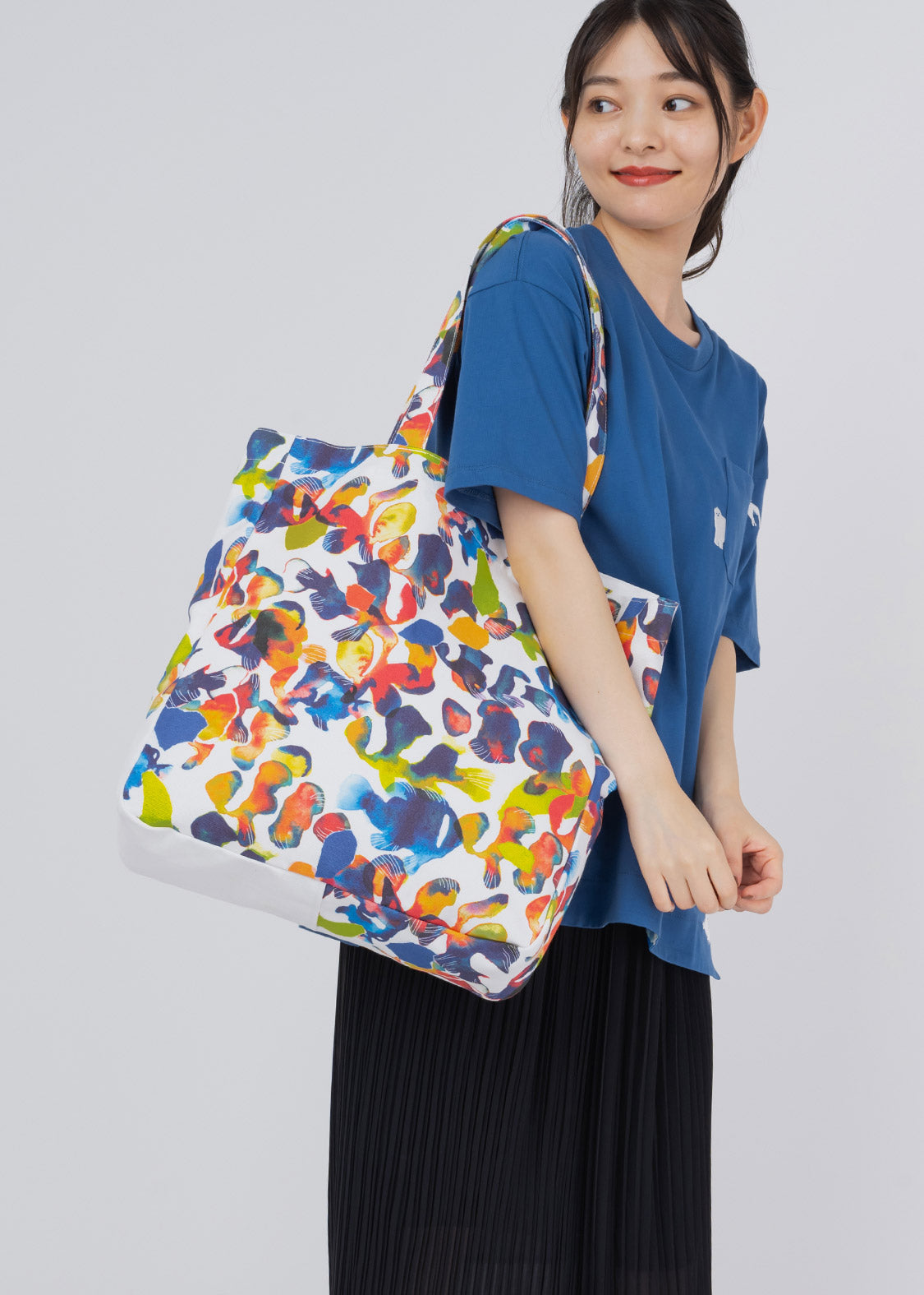 Square Tote Bag (Clownfish Colors)
