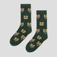 Middle Socks (Tiger Embroidery)