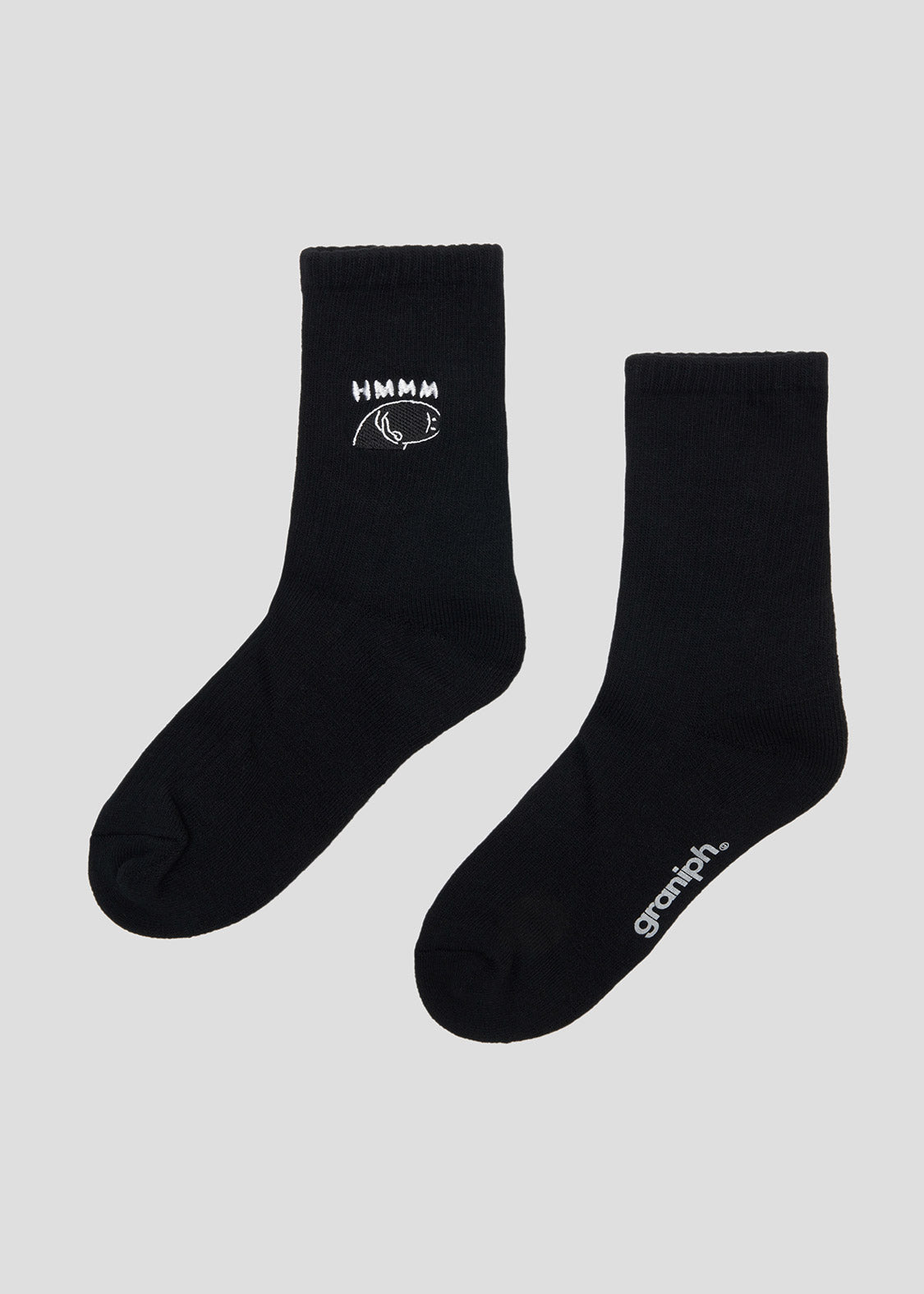 Middle Socks (Deep Think Beautiful Shadow Black)