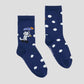 11 Piki no Neko MIddle Socks (11 Piki no Neko_Henna Neko Dot)