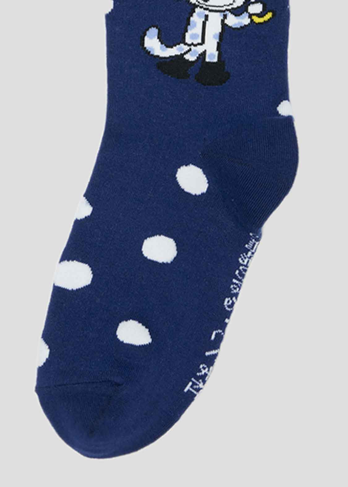 11 Piki no Neko MIddle Socks (11 Piki no Neko_Henna Neko Dot)